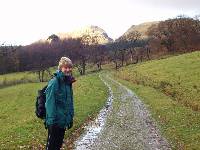 Amanda on the way up